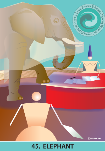 tarot card - The Elephant Card 